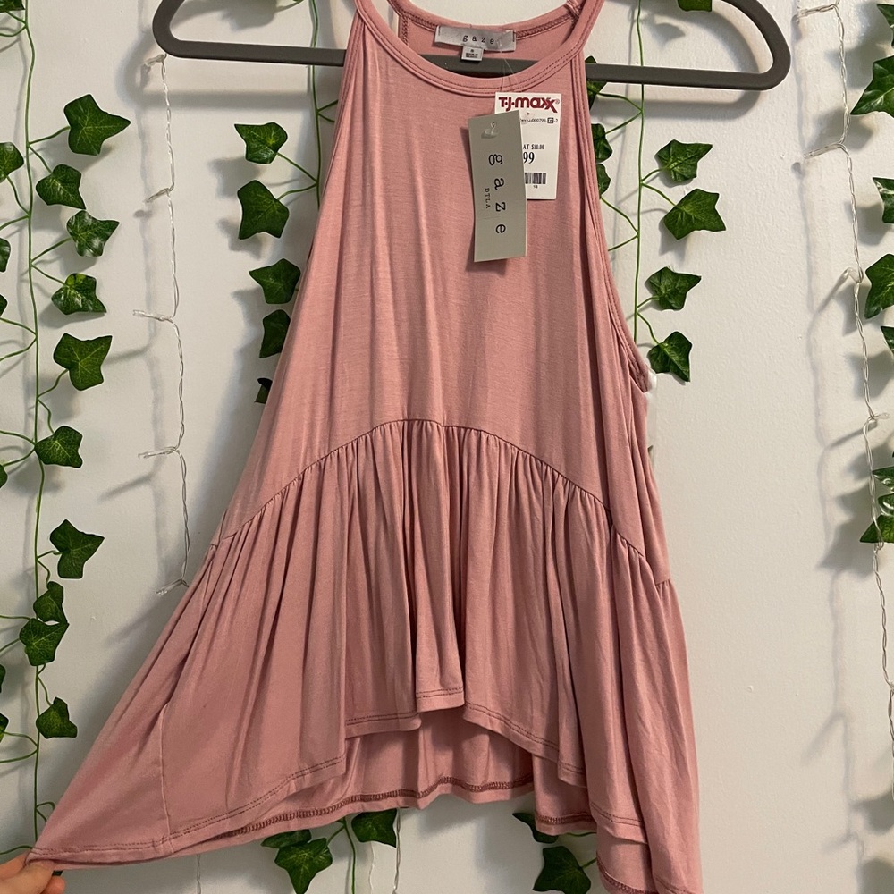 Flowy Peplum Tank Top